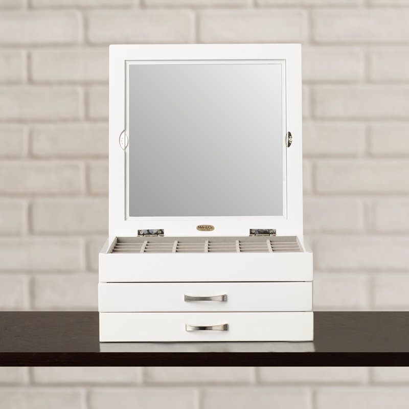 Wrought Studio Dupont Glass Top Jewelry Box & Reviews Wayfair